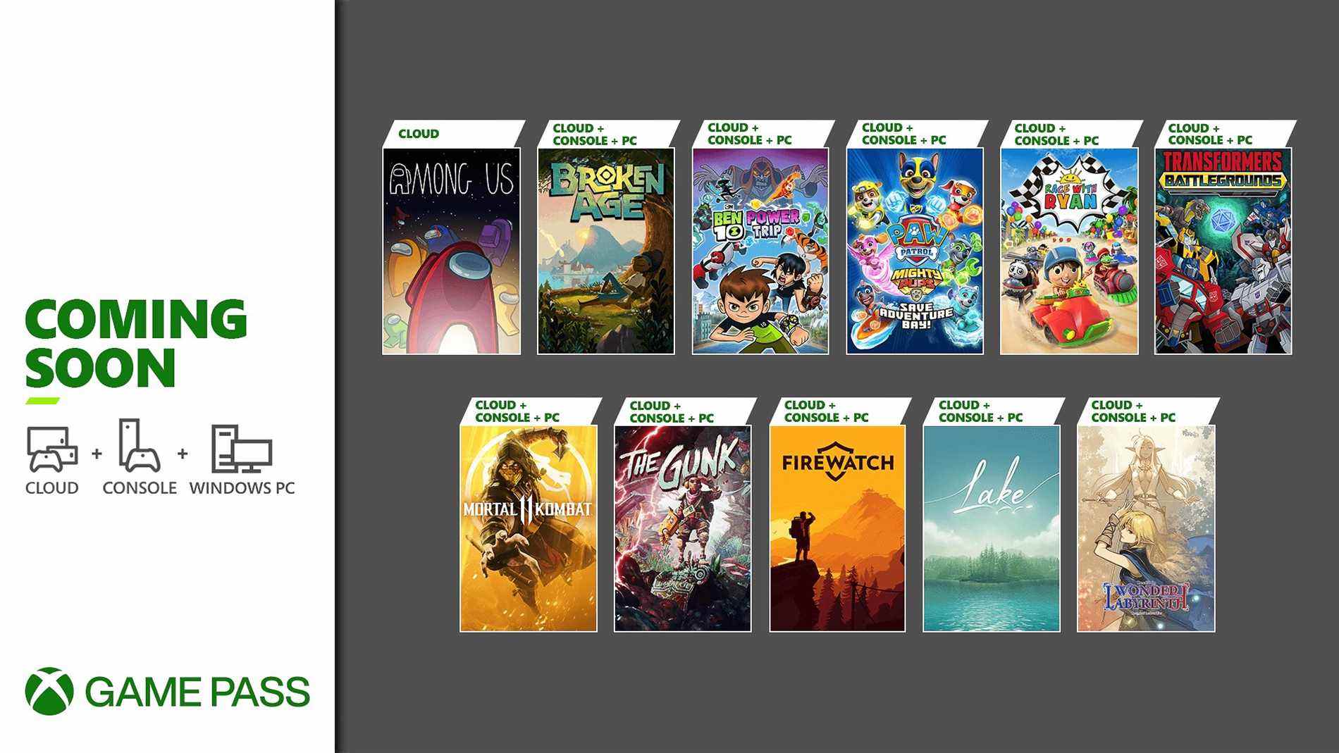 
      Le Xbox Game Pass ajoute Among Us, The Gunk, Lake, Record of Lodoss War: Deedlit in Wonder Labyrinth, et plus à la mi-décembre    
