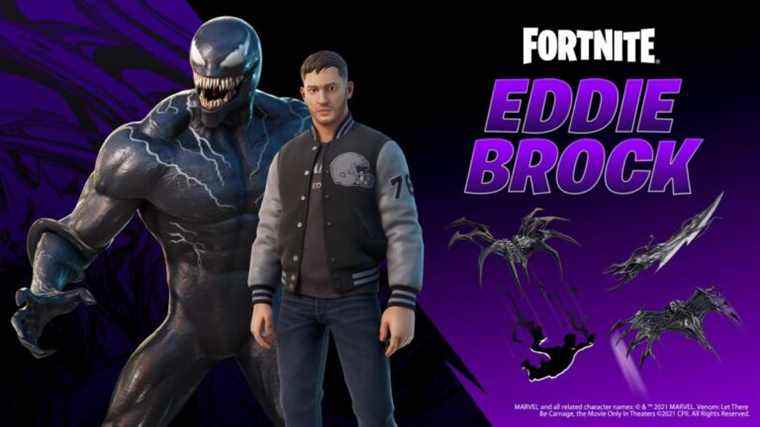 Le nouveau skin Fortnite Venom vous permet de jouer le rôle d’Eddie Brock de Tom Hardy