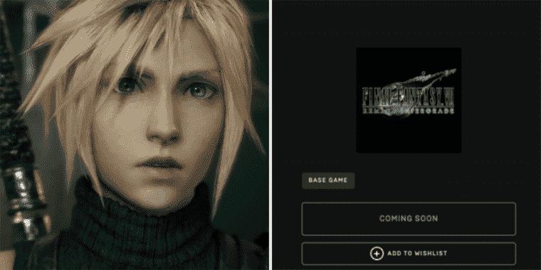 Le prix de Final Fantasy 7 Remake a été caché sur Epic Game Store à la suite d'un contrecoup
