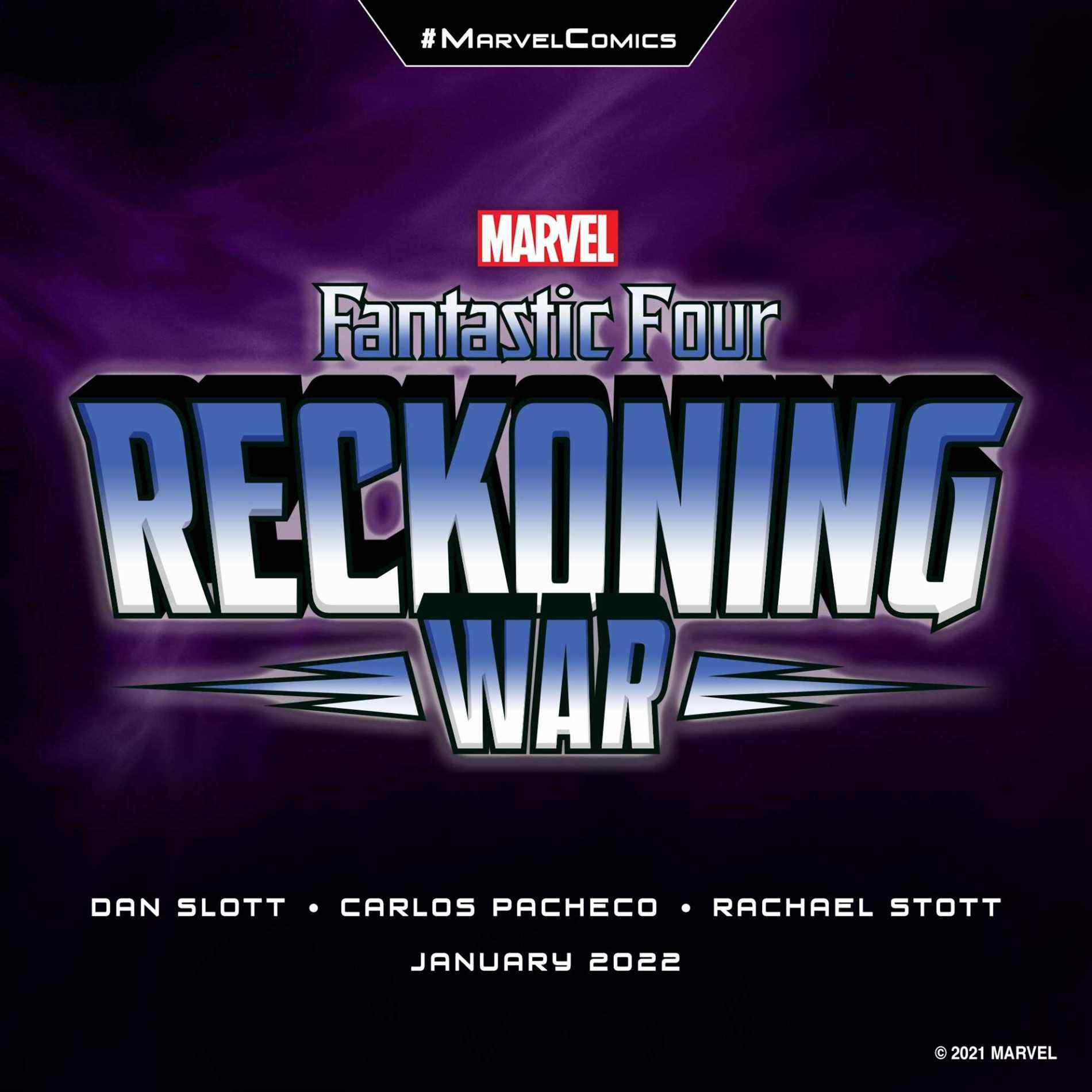 Carte de titre Fantastic Four: The Reckoning War