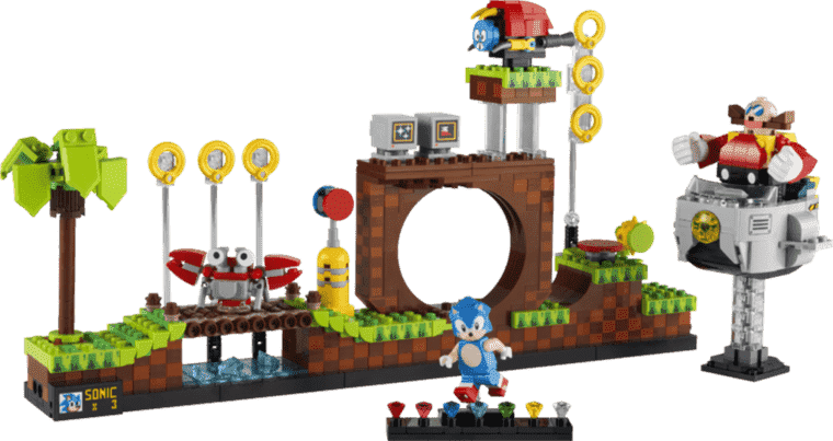 Lego Sonic the Hedgehog Green Hill Zone Set est réel
