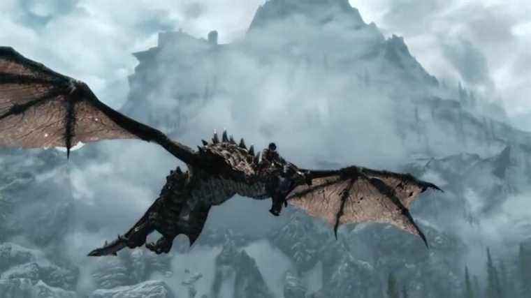 L’équitation de dragon de Skyrim a l’air si cool mais elle a un gros problème