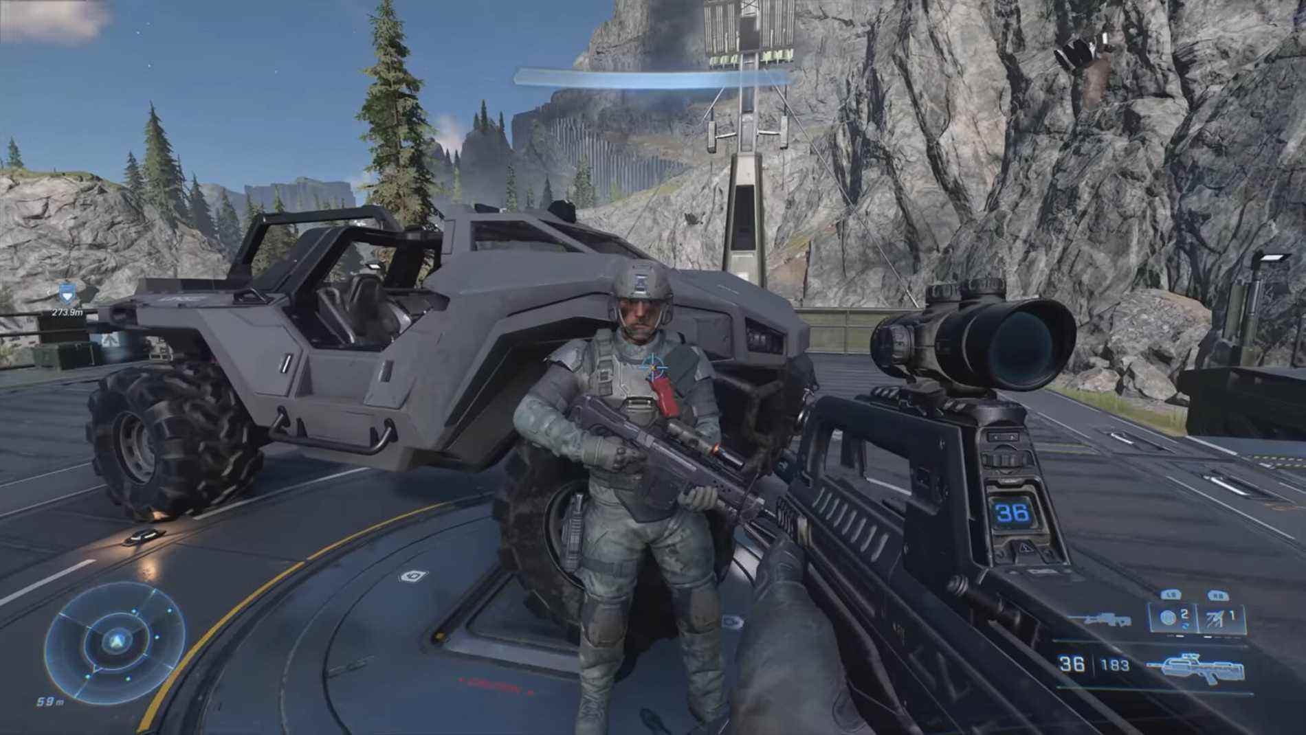 Halo Infinite UNSC Marines meilleure partie excellentes compétences de fiabilité IA Warthog objectif de tir