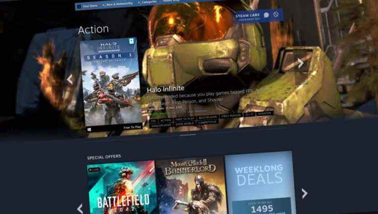 Les nouveaux Store Hubs de Steam rendent la navigation sur les jeux beaucoup plus agréable
