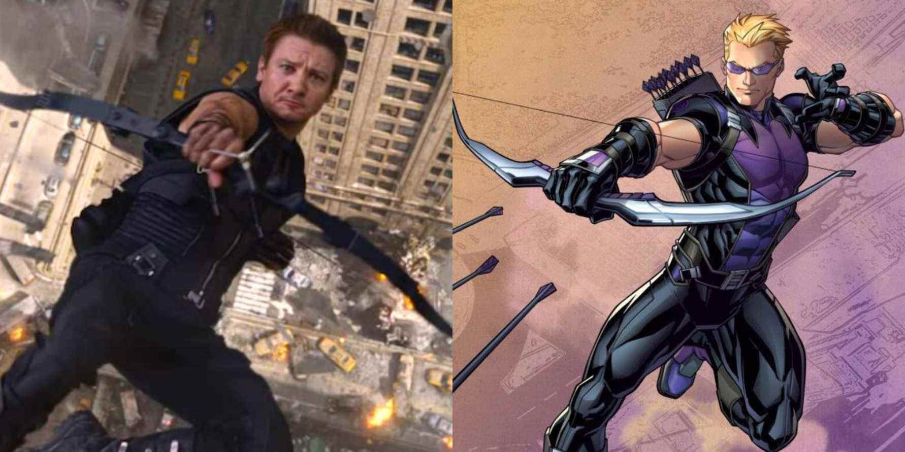 Les premiers dessins de costumes Hawkeye révélés dans l'art conceptuel des Avengers
