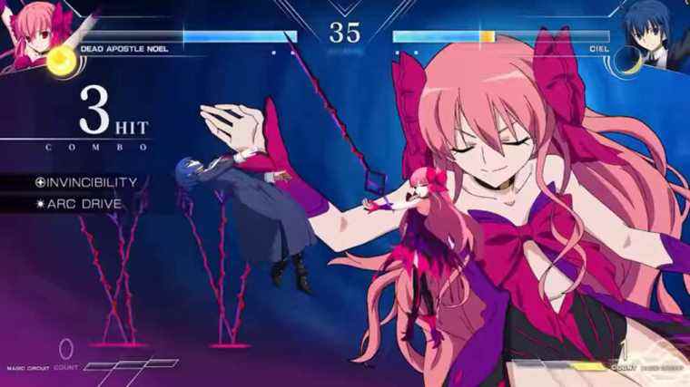 
      Melty Blood: Type Lumina – Gameplay de Dead Apostle Noel contre Ciel    
