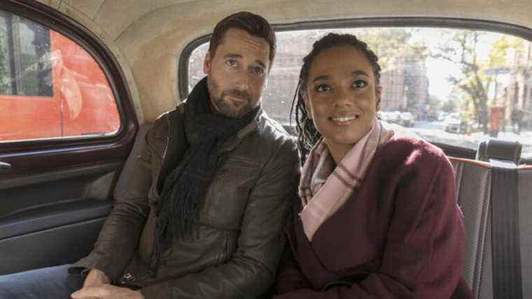 Ryan Eggold as Dr. Max Goodwin, Freema Agyeman as Dr. Helen Sharpe in New Amsterdam