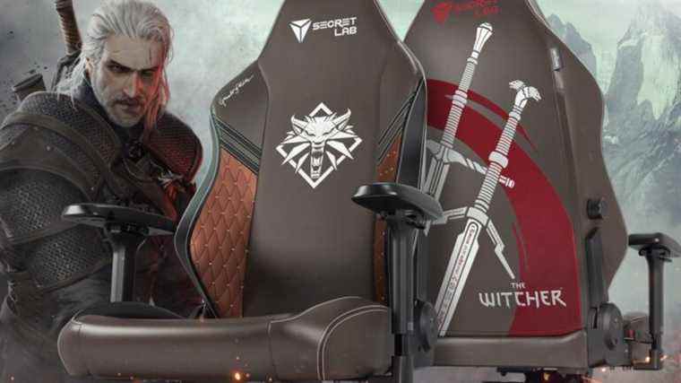 Notre fabricant de chaises de jeu préféré sort une chaise de jeu officielle Witcher 
