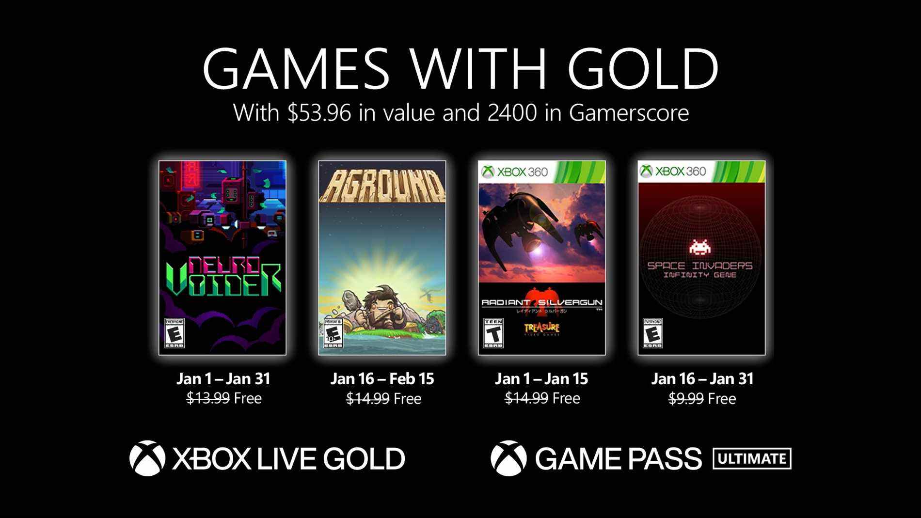 Video For New Games with Gold for January 2022