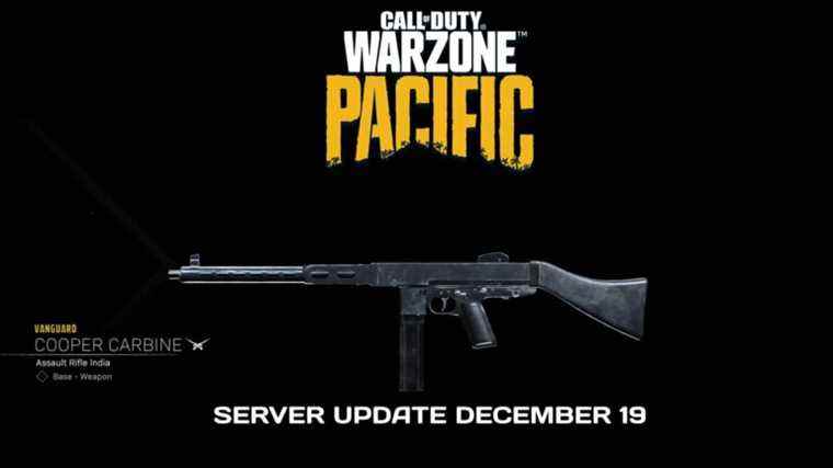 Nouvelle mise à jour du serveur COD Warzone pour le 19 décembre ;  Nerfs d’armes, correctifs et plus