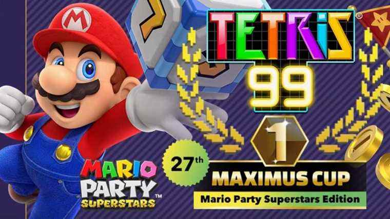 Rappel : Déverrouillez un thème spécial Mario Party Superstars dans Tetris 99
