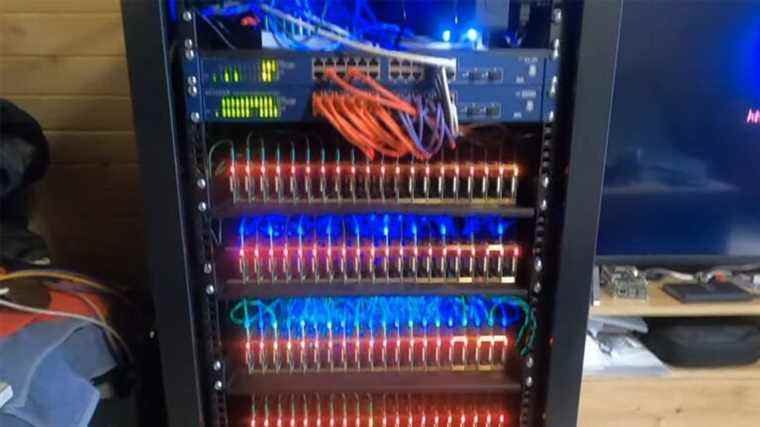 Raspberry Pi Mega Cluster coûte plus de 5 000 $ à construire