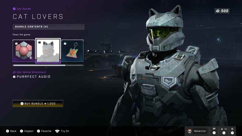  Spartiates amoureux des chats !  Voici ce qu'il y a dans la boutique de Halo Infinite cette semaine
