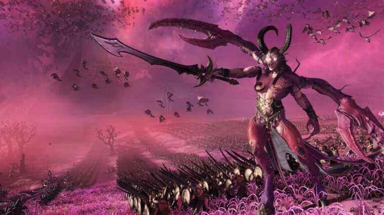 Total War : Warhammer 3 révèle Slaanesh, le dieu du Chaos le plus excité
