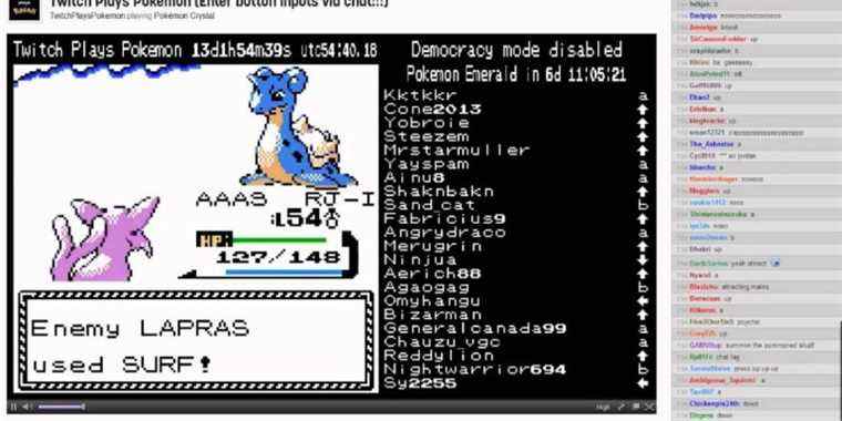 Twitch Chat bat Pokemon Crystal en seulement 36 heures
