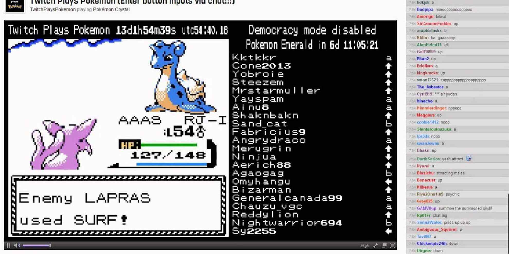 Twitch Chat bat Pokemon Crystal en seulement 36 heures
