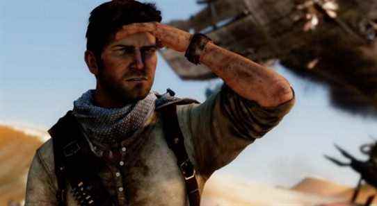 Uncharted Image compare le jeu vidéo Sully et Nathan Drake à leur apparence dans le film