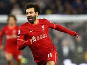 Mohamed Salah de Liverpool en action contre Tottenham.