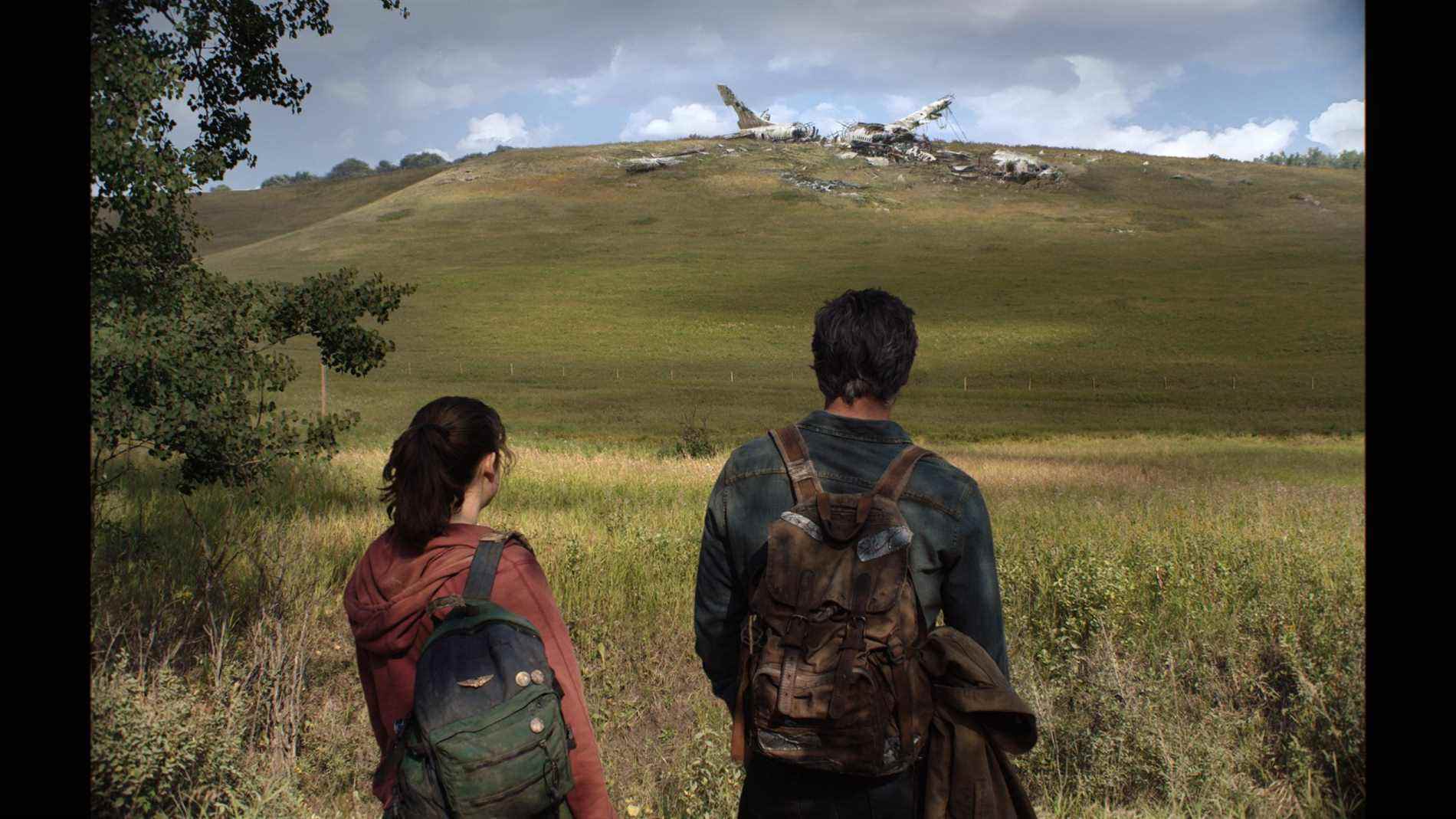 La série The Last of Us avec Pedro Pascal dans le rôle de Joel et Bella Ramsey dans le rôle d'Ellie