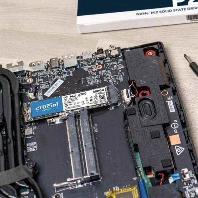 Le SSD Crucial P2 2 To NVMe a égalé son prix du Black Friday à 160 $