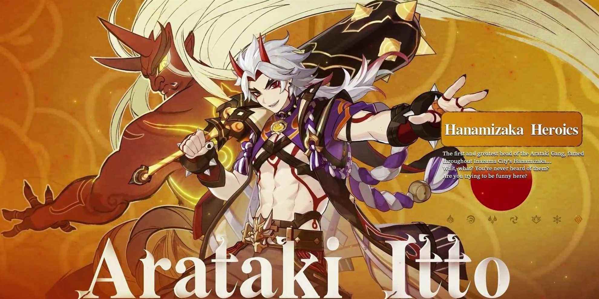 Genshin Impact : un guide complet des constellations d'Arataki Itto
