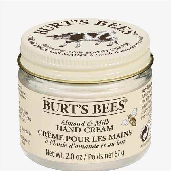 Crème pour les mains hydratante naturelle aux amandes et au lait de Burt's Bees