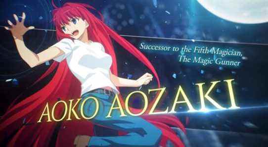 Type Lumina annonce le personnage DLC Aoko Aozaki