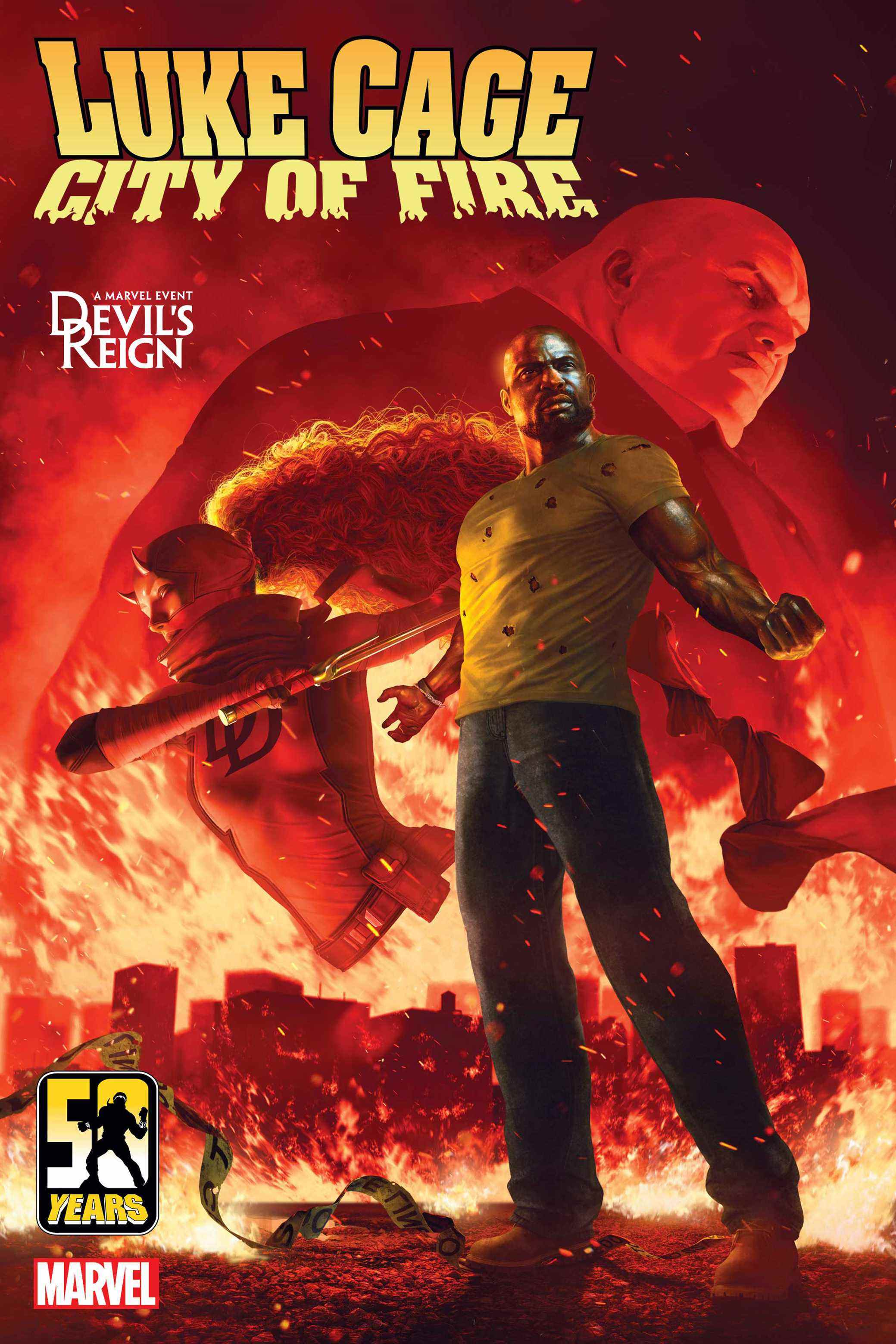 Luke Cage: Couverture de la variante n°2 de City of Fire