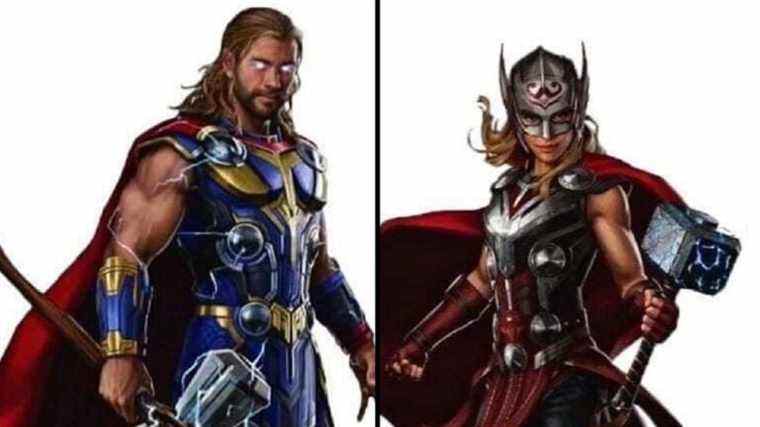 Thor: Love & Thunder Promo Art révèle Thor et The Mighty Thor
