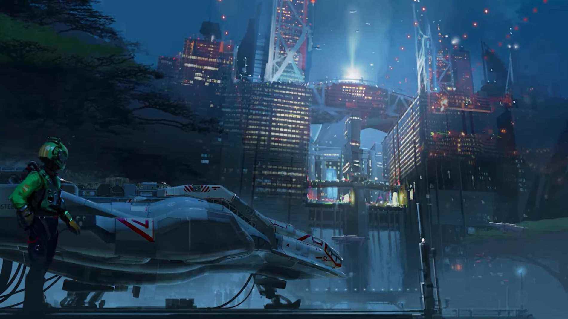 concept art Neon, New Atlantis, Akila, emplacement de la ville, Bethesda, vidéo