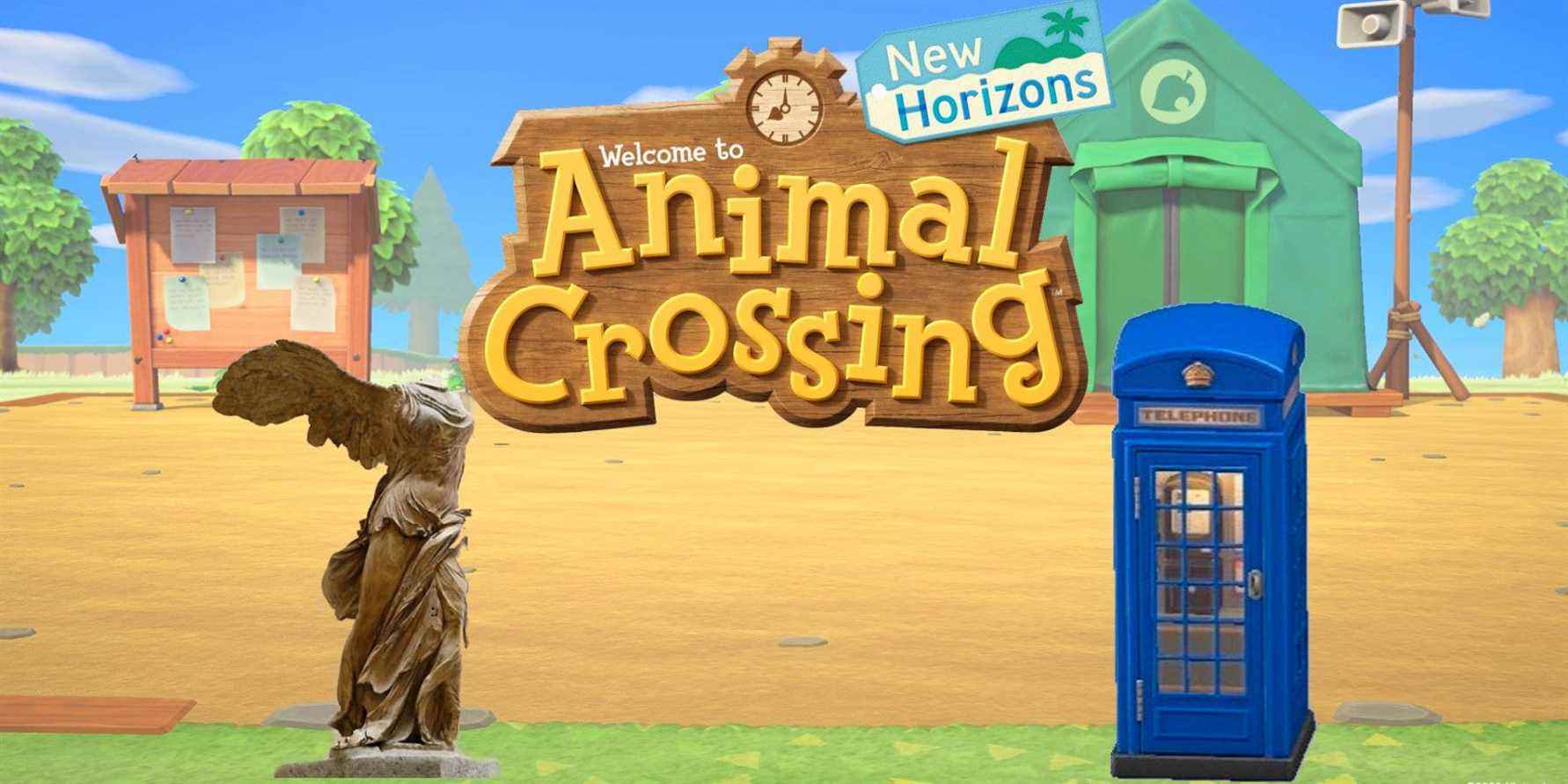 Animal Crossing: New Horizons Player rend hommage à Doctor Who, avec des anges pleureurs
