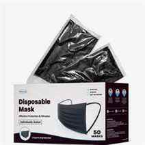 Masques faciaux jetables WeCare emballés individuellement (paquet de 50)