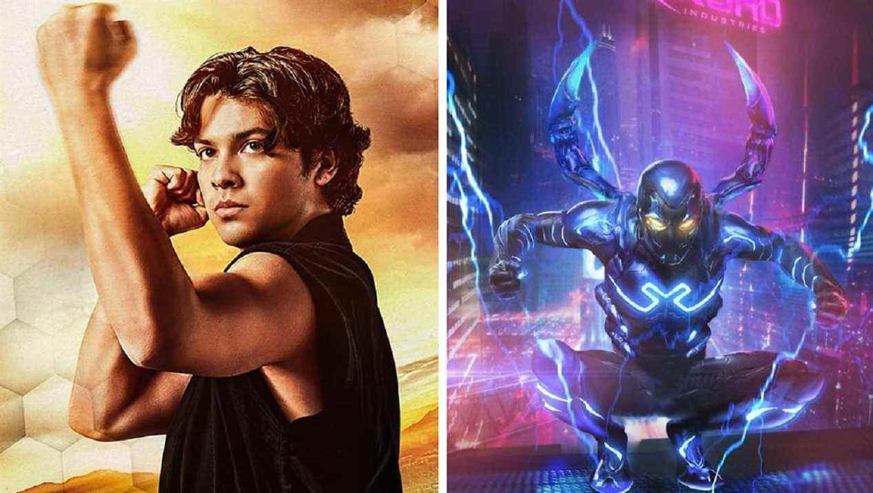 Blue Beetle Star Xolo Maridueña a essayé le costume, dit qu'il a l'air génial
