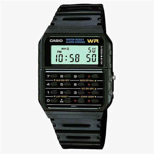 Montre décontractée Casio « Databank » en résine à quartz