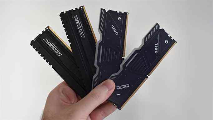 Certains modules RAM DDR4 et DDR5 sont bloqués.