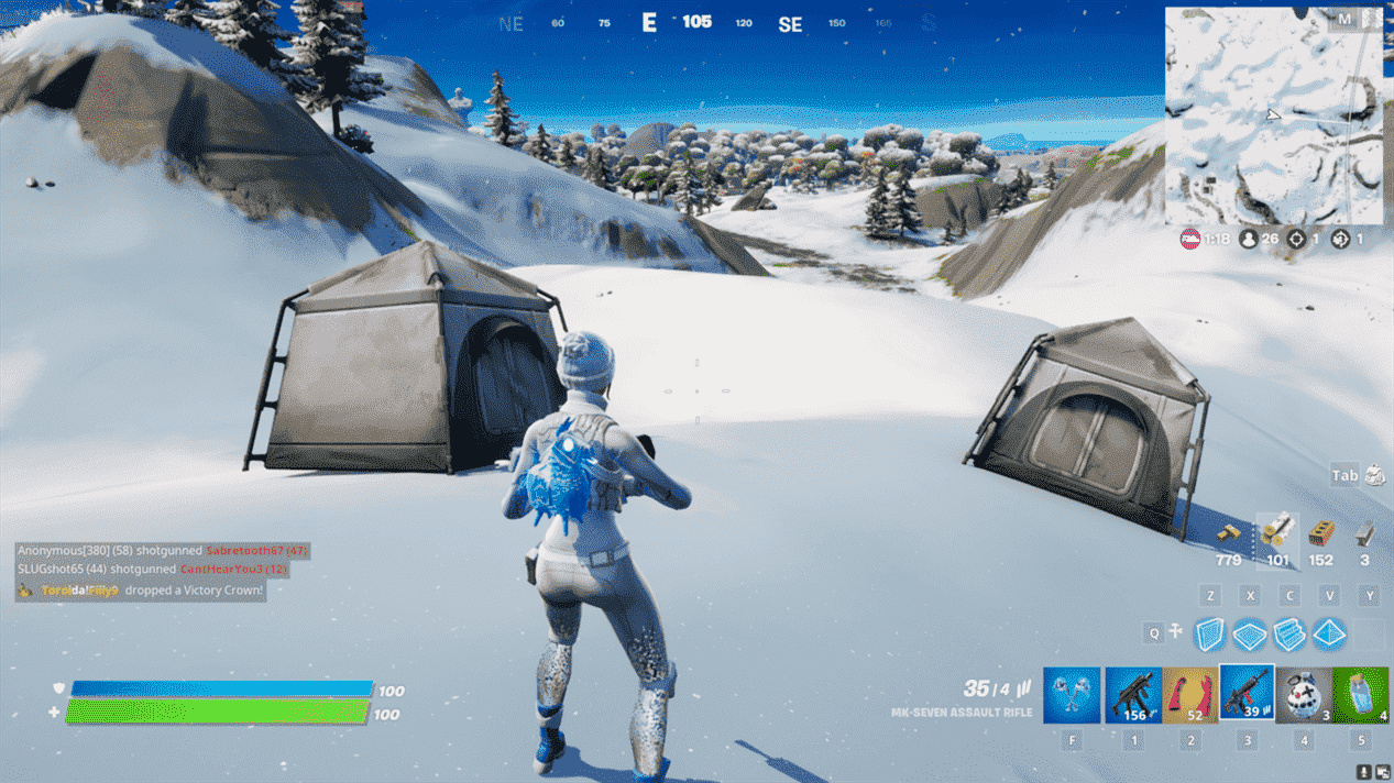 Où trouver des tentes abandonnées à Fortnite
