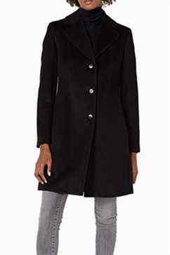 Manteau classique en laine et cachemire Calvin Klein