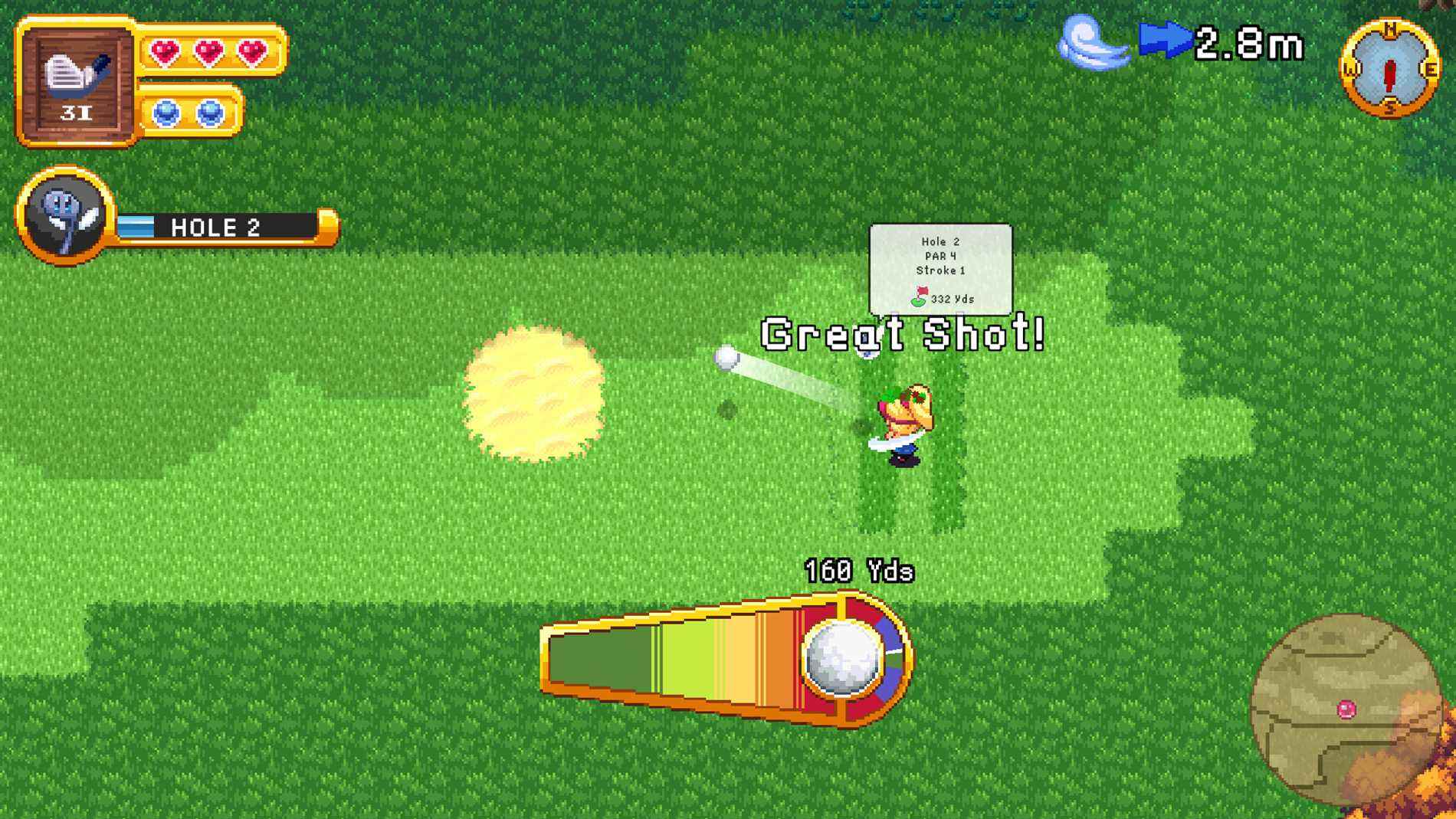 Gameplay de RPGolf Legends - Nintendo Everything
