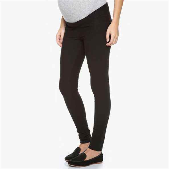 Leggings de maternité en molleton pelucheux