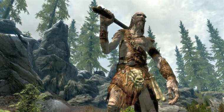 Funny Skyrim Glitch envoie un géant voler dans les airs
