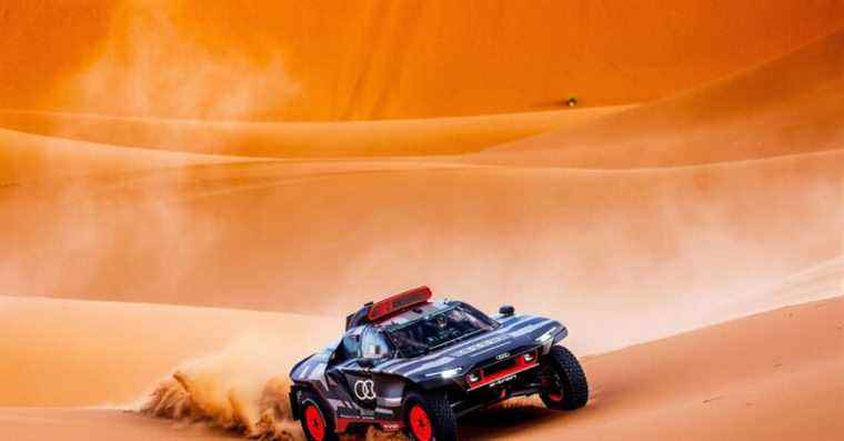 La voiture de rallye Dakar EV d’Audi ressuscite le prolongateur d’autonomie