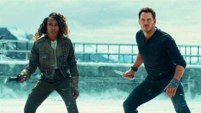 Jurassic World Dominion Image révèle un nouveau regard sur DeWanda Wise et Chris Pratt
