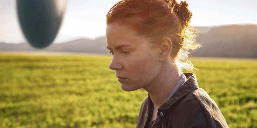 Amy Adams et Denis Villeneuve sur le tournage de 