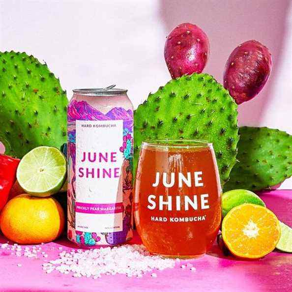 JuneShine Prickly Pear Margarita Dur Kombucha