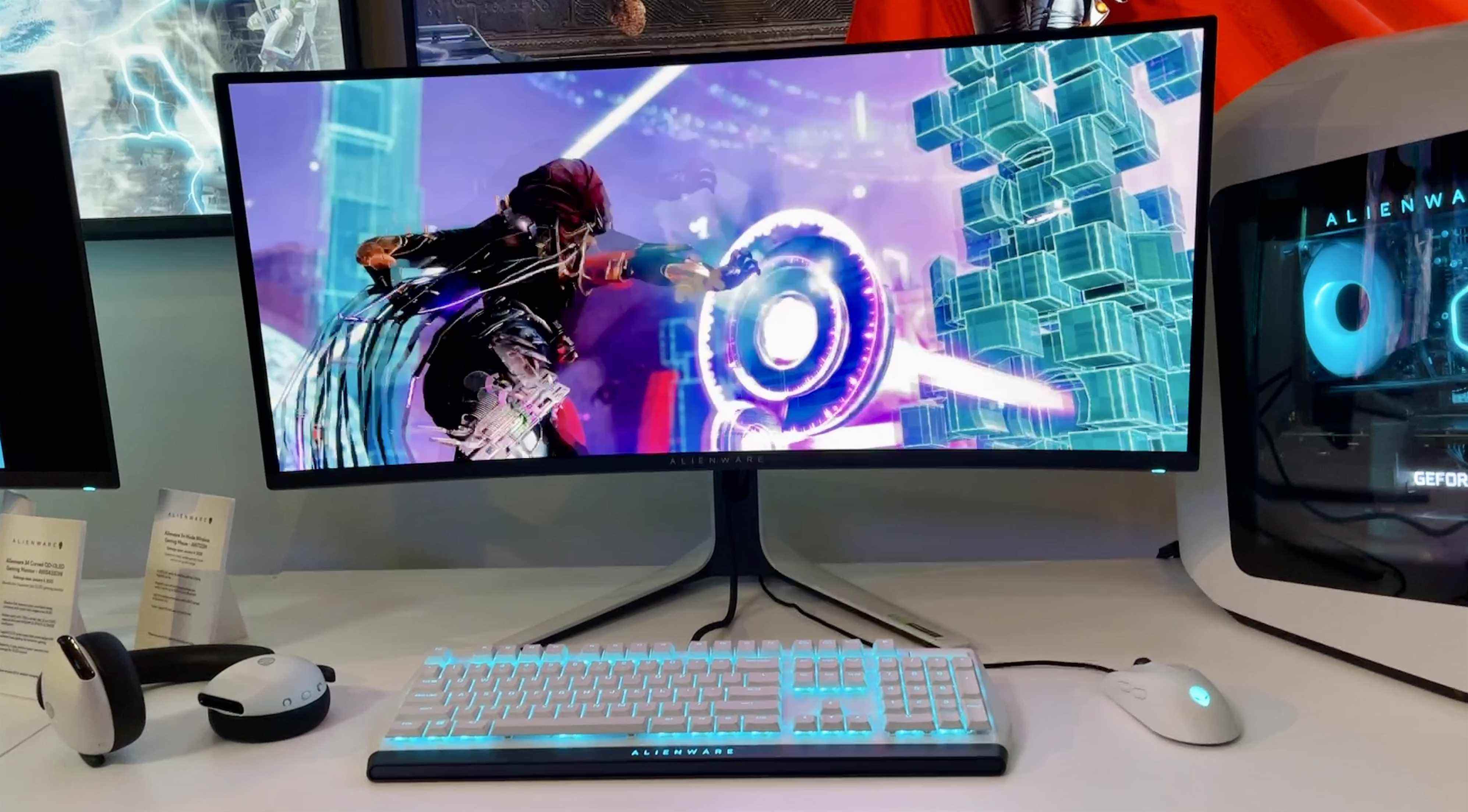 Moniteur de jeu QD-OLED incurvé Alienware 34