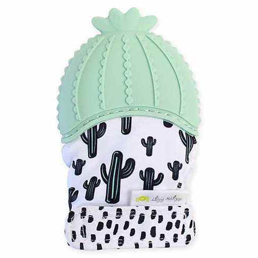 Mitaine de dentition cactus en silicone Itzy Ritzy en vert