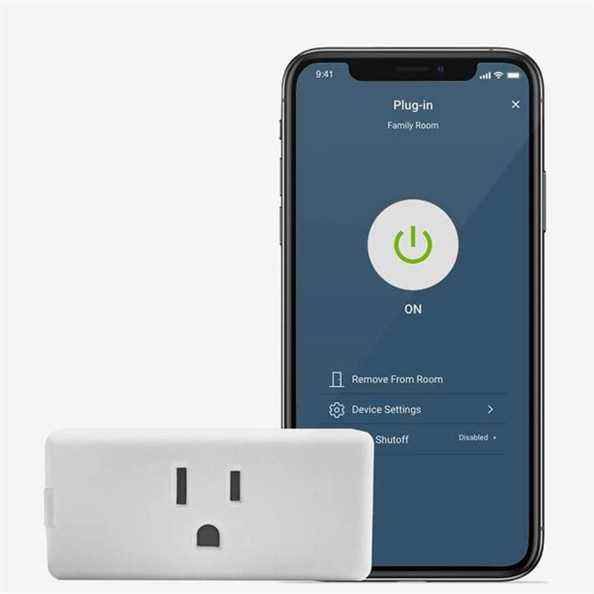 Mini interrupteur enfichable Wi-Fi intelligent Decora Leviton D215P-2RW