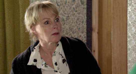 Sally Metcalfe de Coronation Street pour découvrir les nouvelles sur la santé de Tim