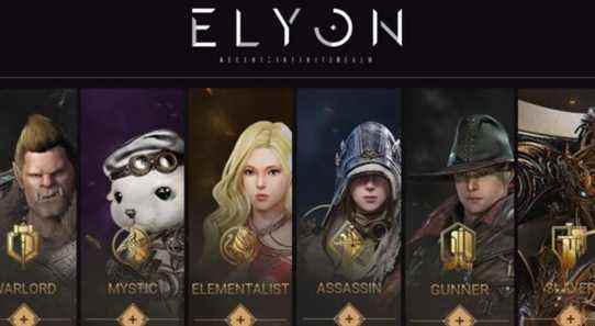 Elyon : les 6 classes, classées