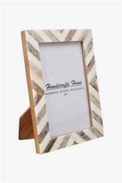 Cadre photo pour la maison Handicrafts en Chevron Herringbone